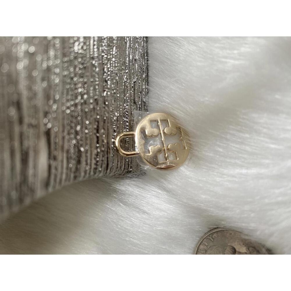 Tory Burch Gold-Tone Logo Padlock Charm